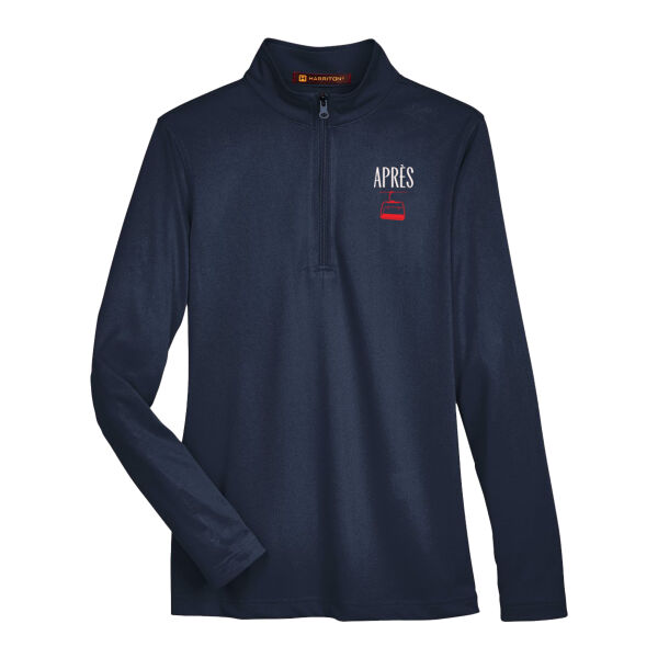Après Red Performance 1/4 Zip with Ski Club logo (women's) Thumbnail