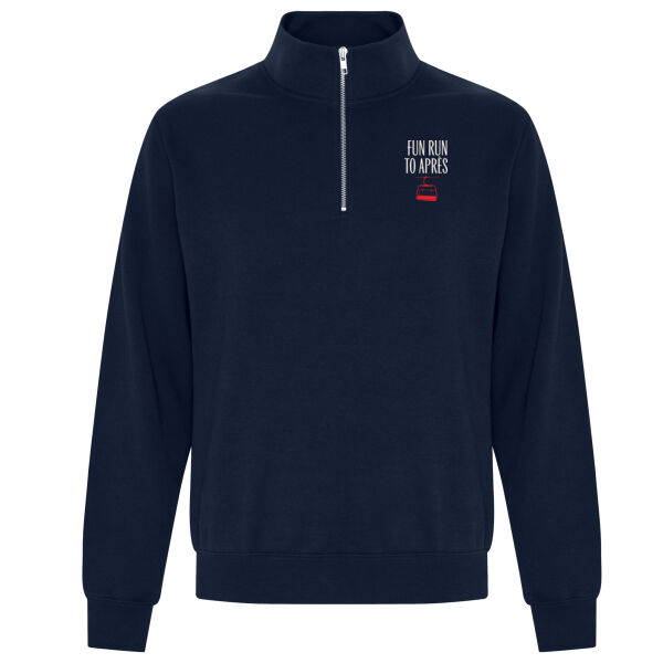 Après Fun Run 1/4 Zip with Ski Club logo (men's) Thumbnail